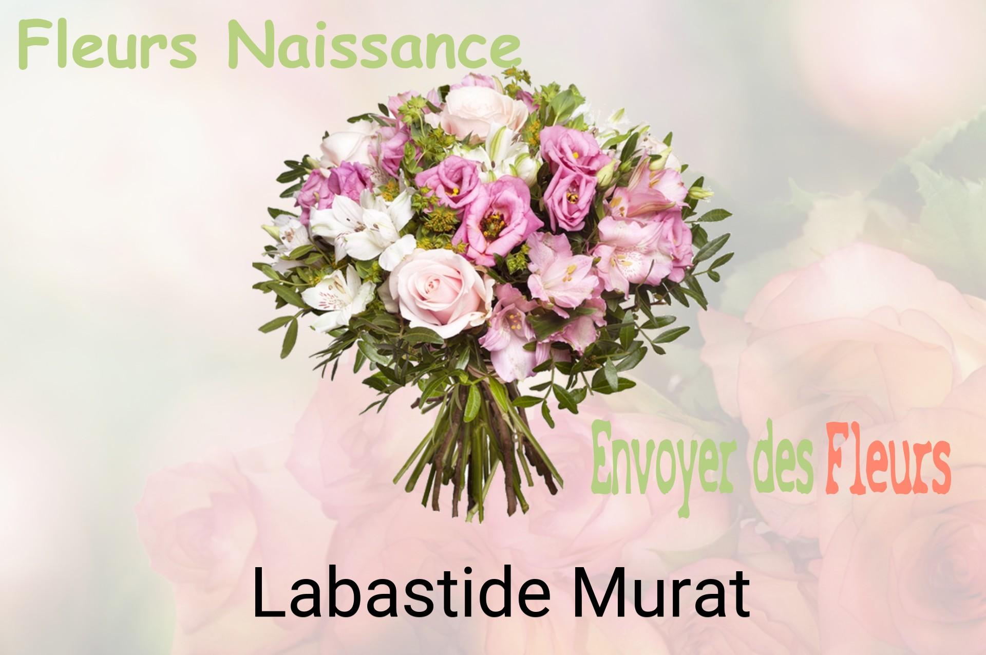 Bouquet de fleurs de naissance livré à Labastide-Murat